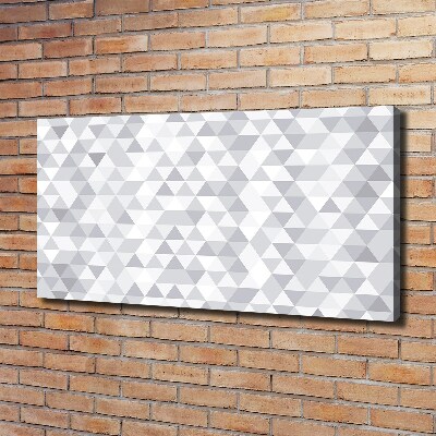 Tableau imprimé sur toile Triangles gris