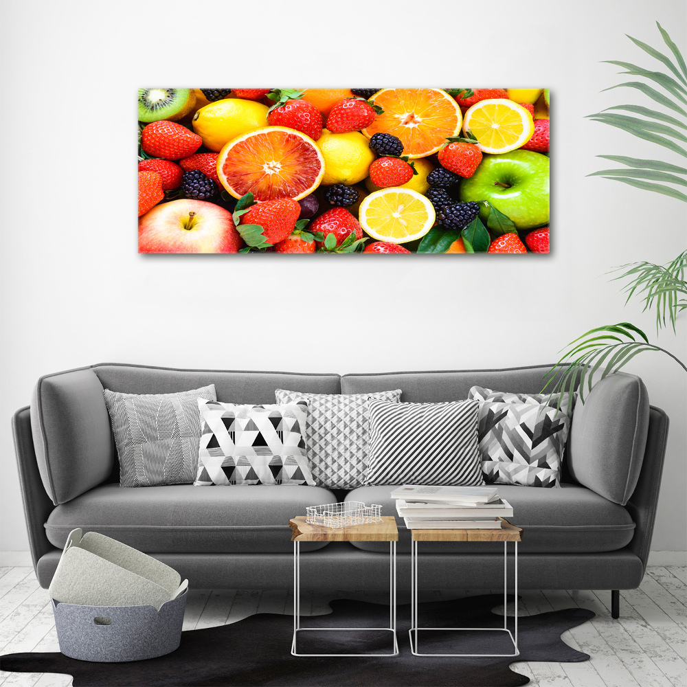 Tableau imprimé sur toile Fruits colorés