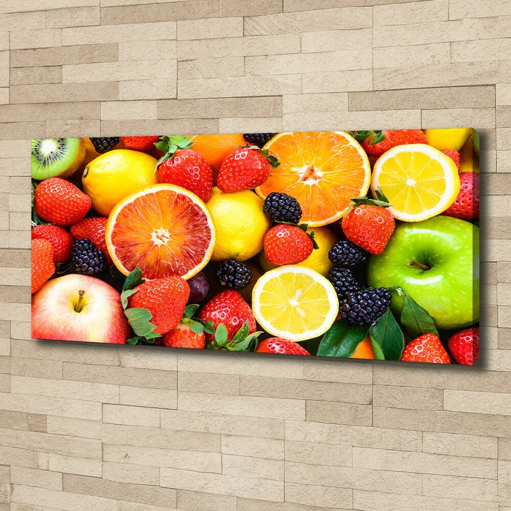 Tableau imprimé sur toile Fruits colorés