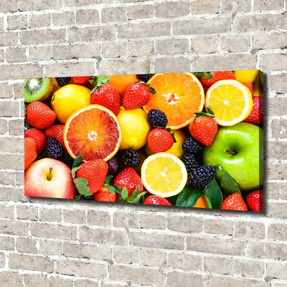 Tableau imprimé sur toile Fruits colorés