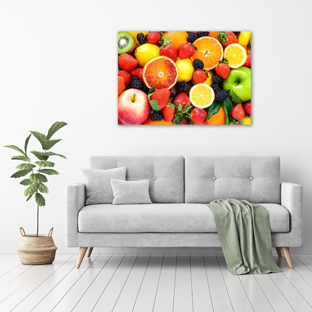 Tableau imprimé sur toile Fruits colorés