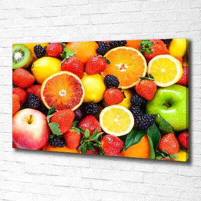 Tableau imprimé sur toile Fruits colorés