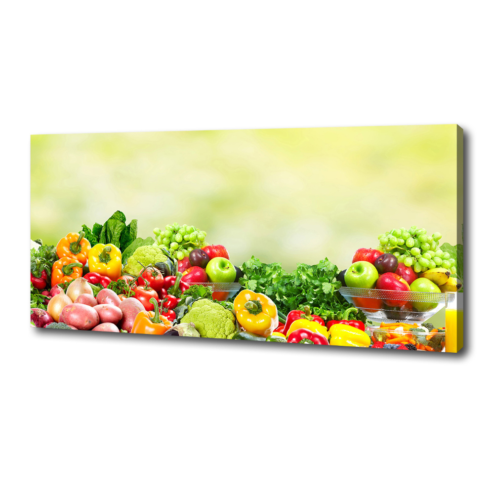 Tableau imprimé sur toile Fruits et légumes