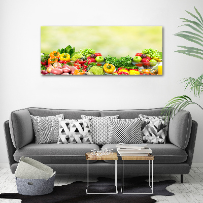 Tableau imprimé sur toile Fruits et légumes