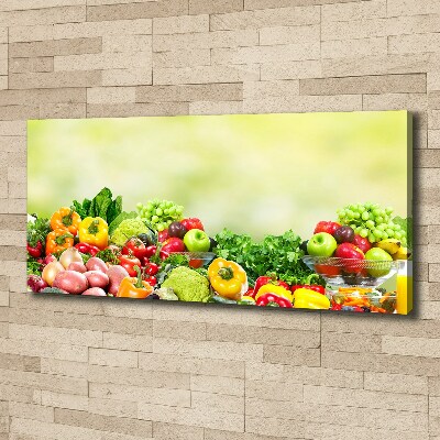 Tableau imprimé sur toile Fruits et légumes