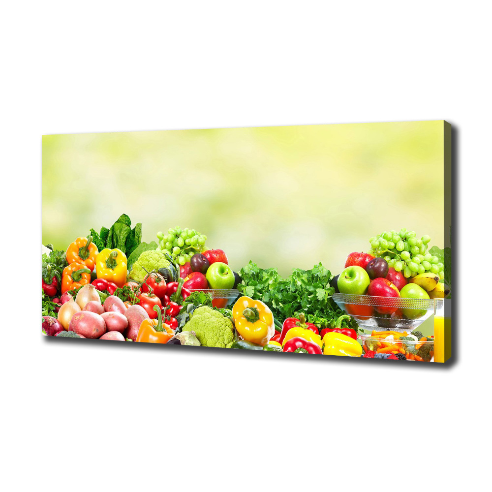 Tableau imprimé sur toile Fruits et légumes