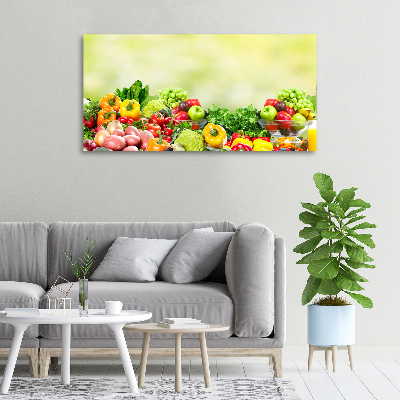 Tableau imprimé sur toile Fruits et légumes