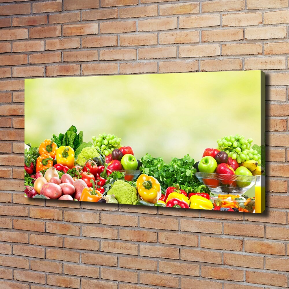 Tableau imprimé sur toile Fruits et légumes