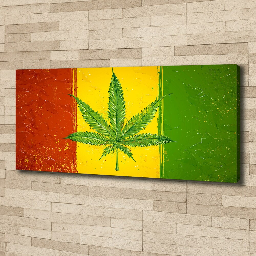 Tableau photo sur toile Drapeau rasta