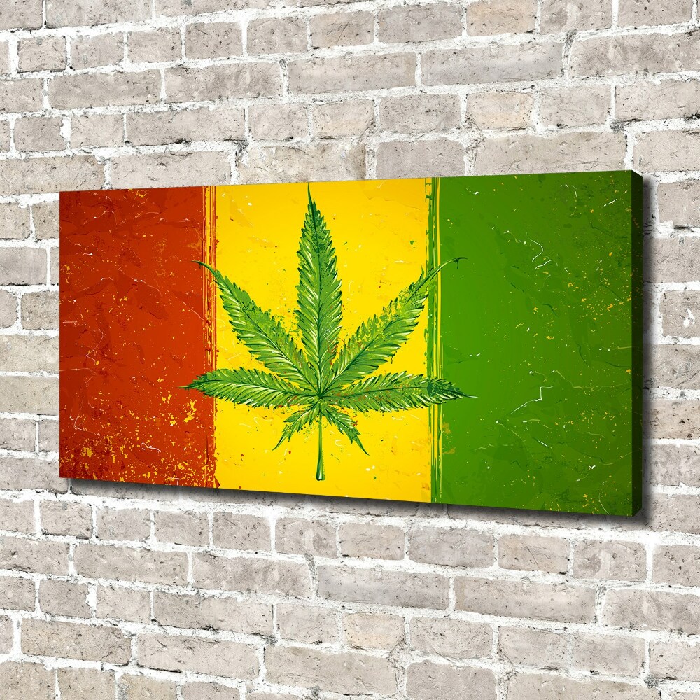 Tableau photo sur toile Drapeau rasta