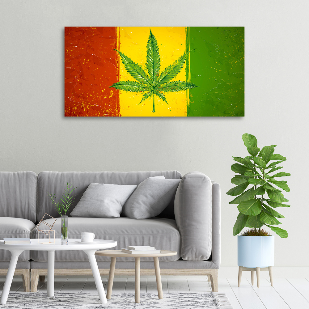 Tableau photo sur toile Drapeau rasta