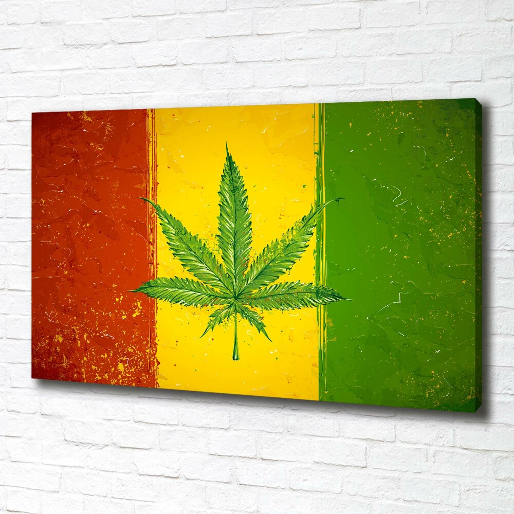 Tableau photo sur toile Drapeau rasta