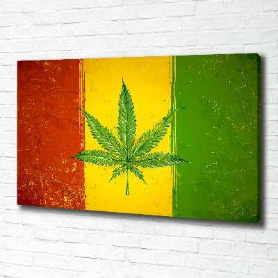 Tableau photo sur toile Drapeau rasta