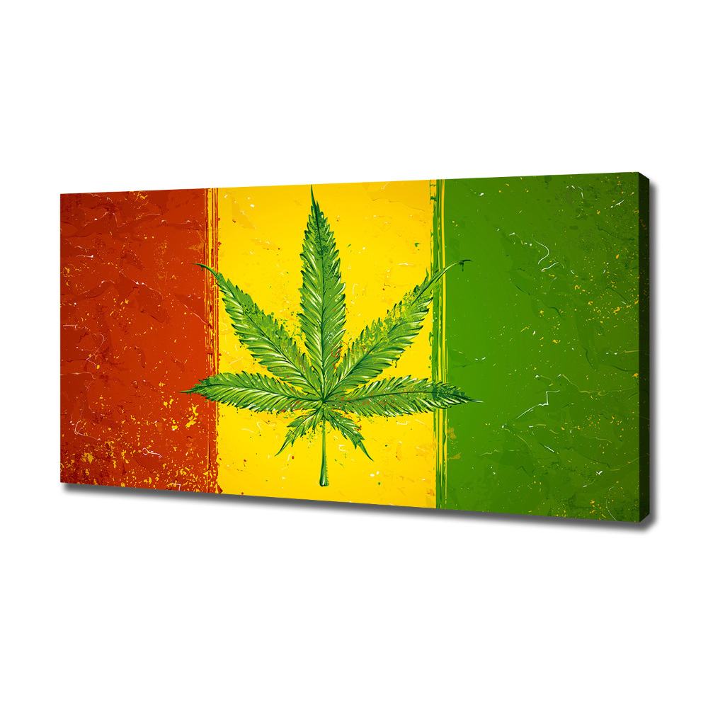 Tableau photo sur toile Drapeau rasta