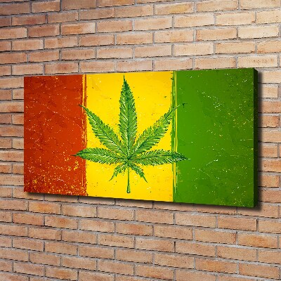 Tableau photo sur toile Drapeau rasta