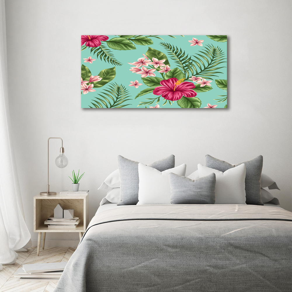 Tableau photo sur toile Fleurs hawaïennes