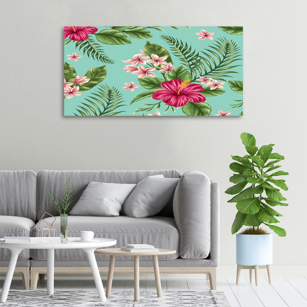 Tableau photo sur toile Fleurs hawaïennes