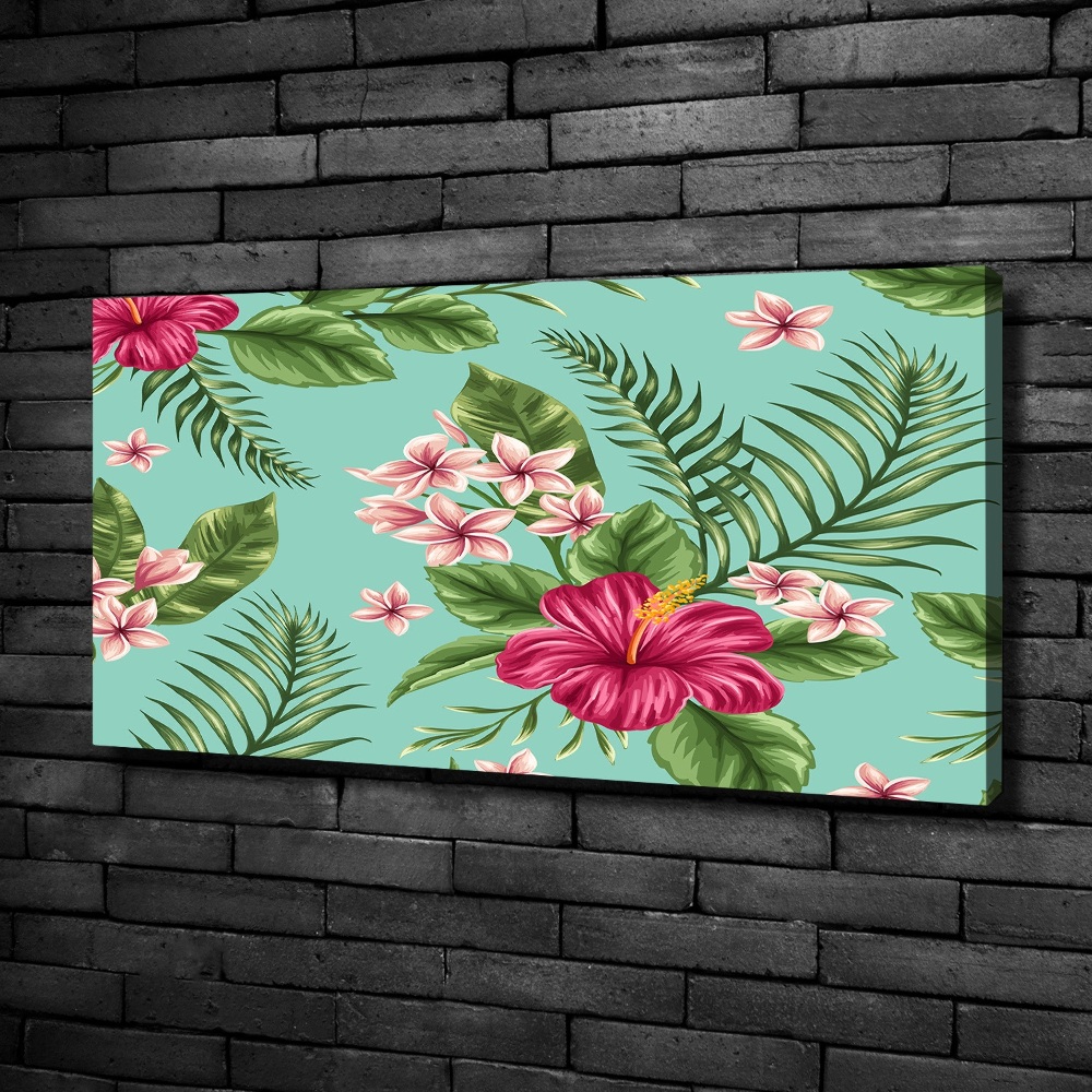 Tableau photo sur toile Fleurs hawaïennes