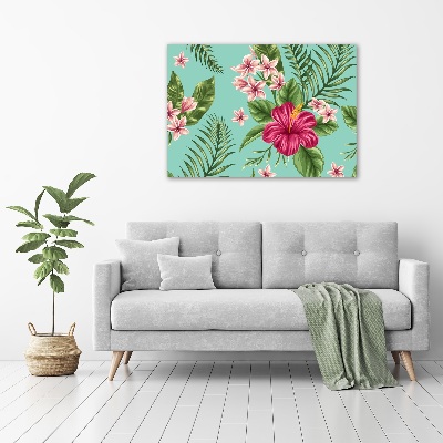 Tableau photo sur toile Fleurs hawaïennes