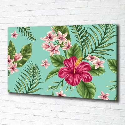 Tableau photo sur toile Fleurs hawaïennes