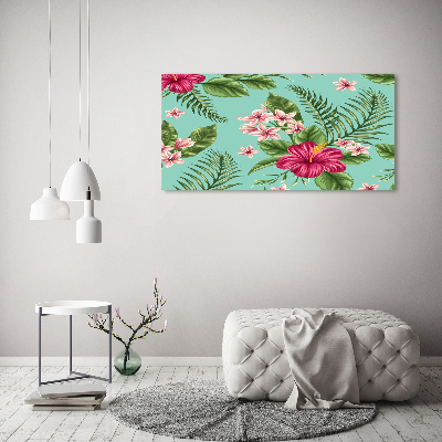 Tableau photo sur toile Fleurs hawaïennes