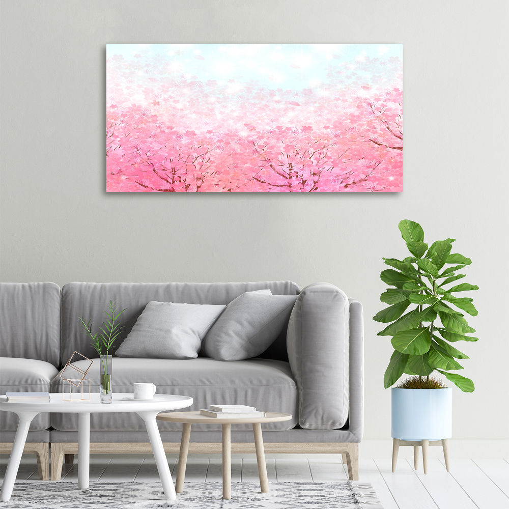 Tableau imprimé sur toile Cerisier en fleurs