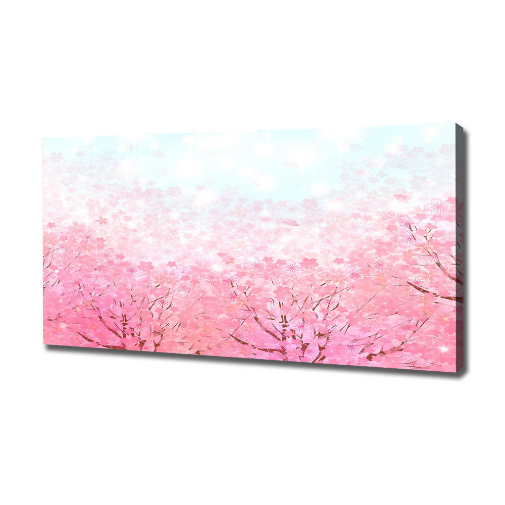 Tableau imprimé sur toile Cerisier en fleurs