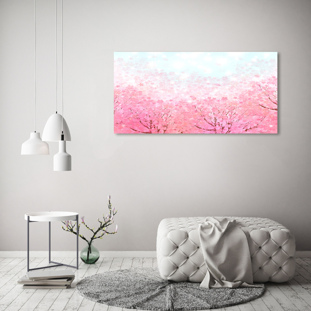 Tableau imprimé sur toile Cerisier en fleurs