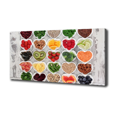 Tableau mural sur toile Aliments sains