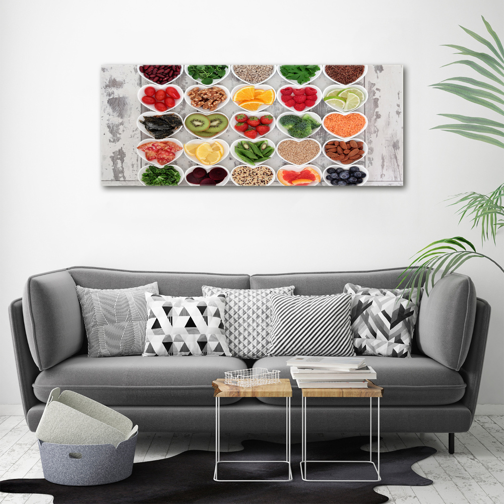 Tableau mural sur toile Aliments sains