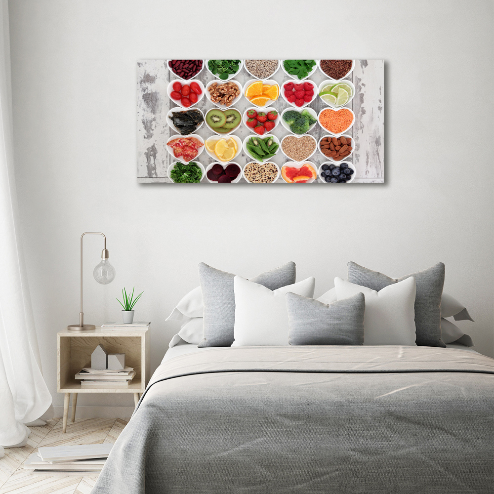 Tableau mural sur toile Aliments sains