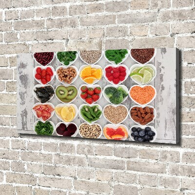 Tableau mural sur toile Aliments sains