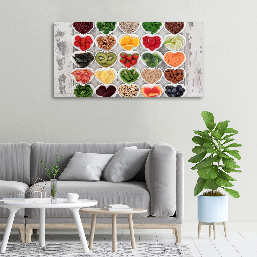 Tableau mural sur toile Aliments sains