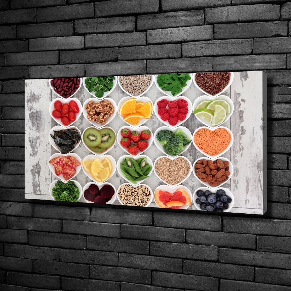 Tableau mural sur toile Aliments sains