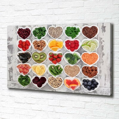 Tableau mural sur toile Aliments sains