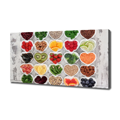 Tableau mural sur toile Aliments sains