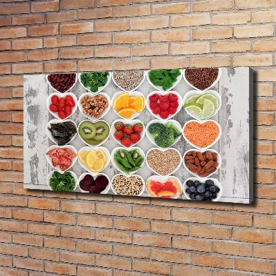 Tableau mural sur toile Aliments sains