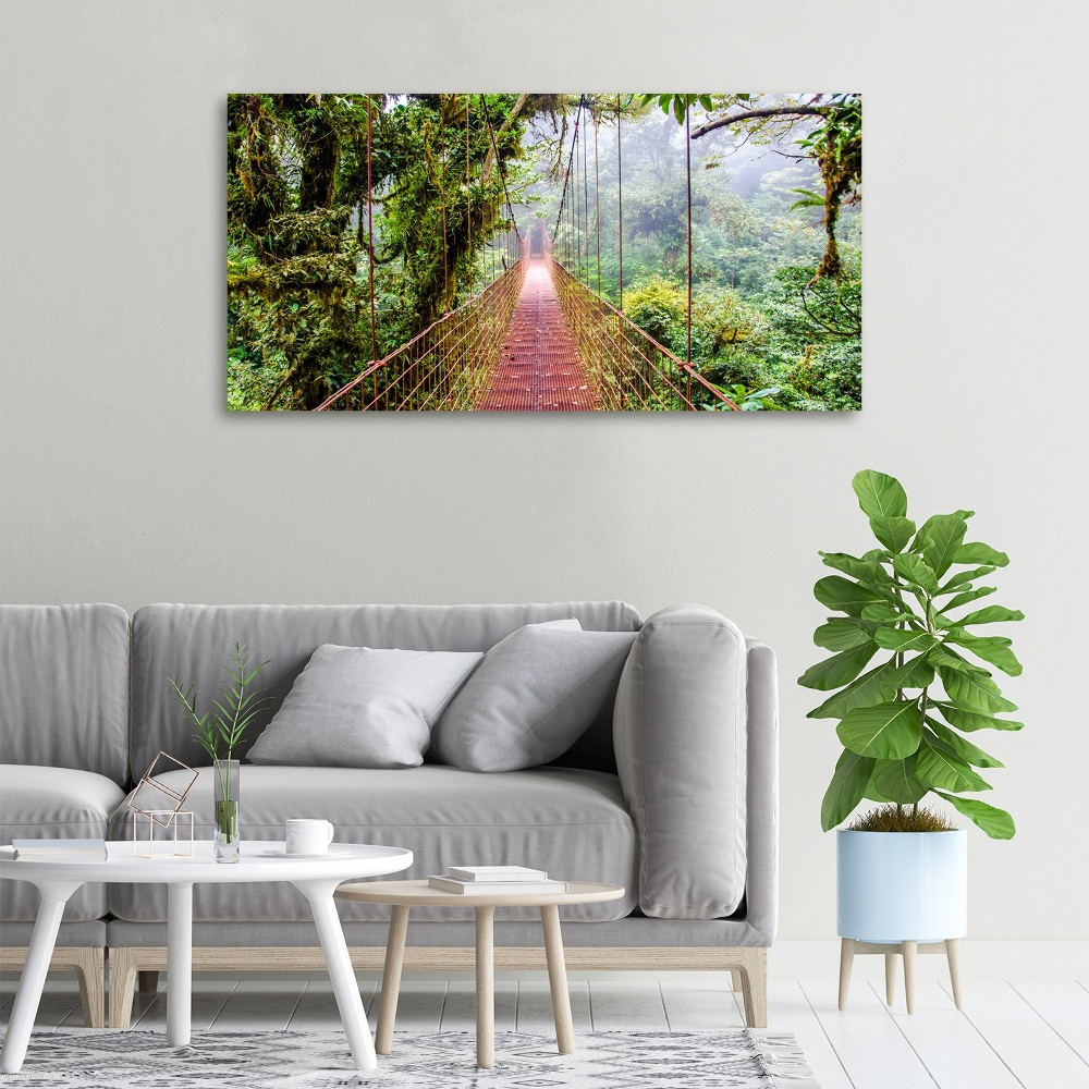 Tableau mural sur toile Pont sous les tropiques