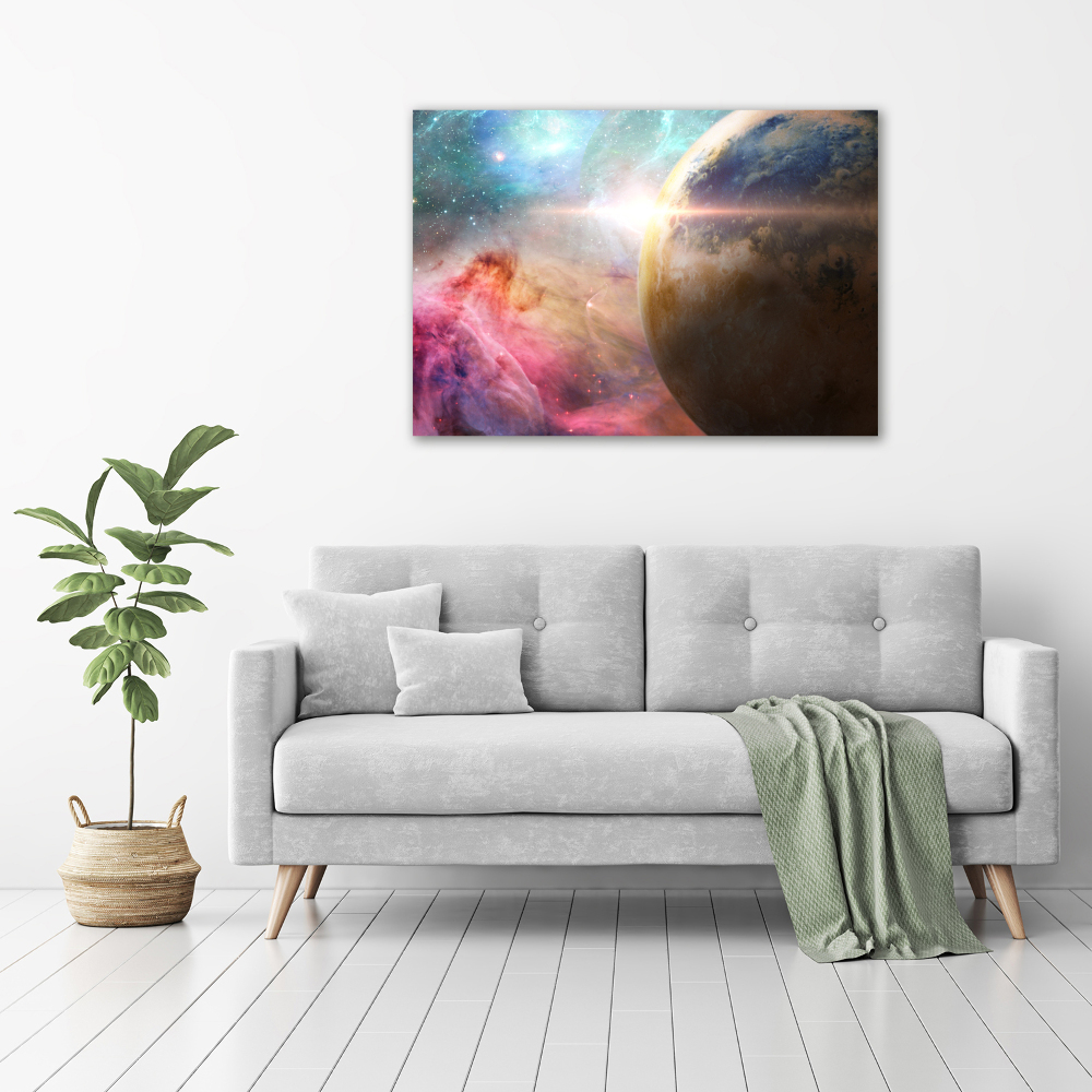 Tableau toile imprimée Galaxie