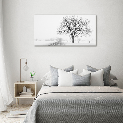 Tableau imprimé sur toile Arbre en hiver