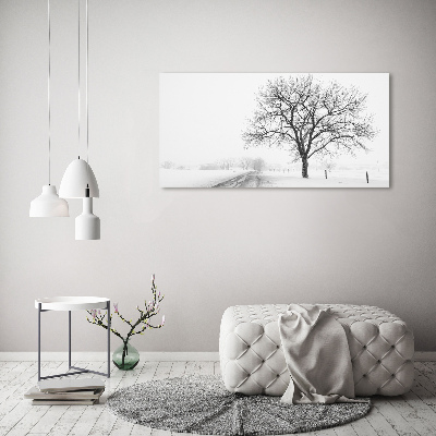 Tableau imprimé sur toile Arbre en hiver