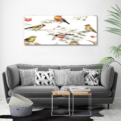 Tableau photo sur toile Plante forestière oiseaux