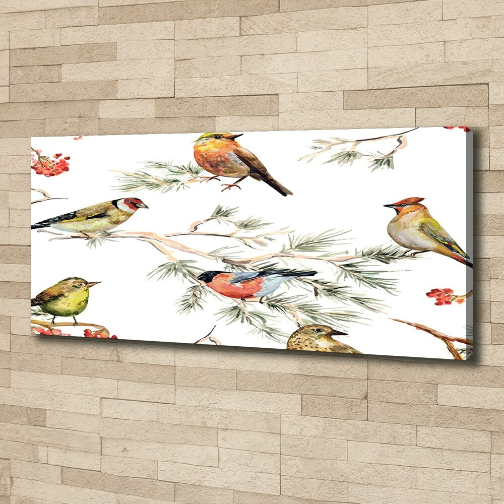 Tableau photo sur toile Plante forestière oiseaux