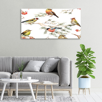 Tableau photo sur toile Plante forestière oiseaux