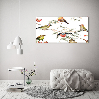 Tableau photo sur toile Plante forestière oiseaux