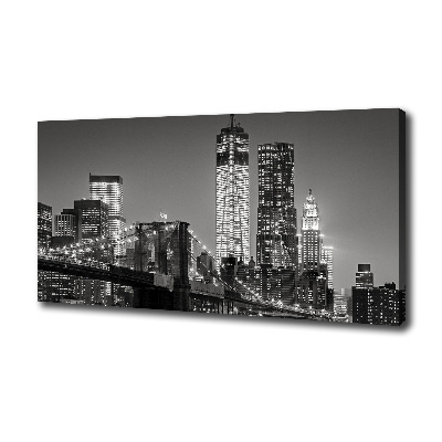 Tableau photo sur toile Manhattan la nuit