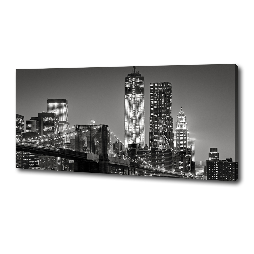 Tableau photo sur toile Manhattan la nuit