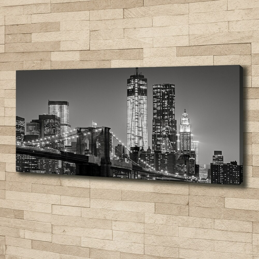 Tableau photo sur toile Manhattan la nuit