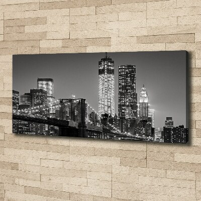 Tableau photo sur toile Manhattan la nuit