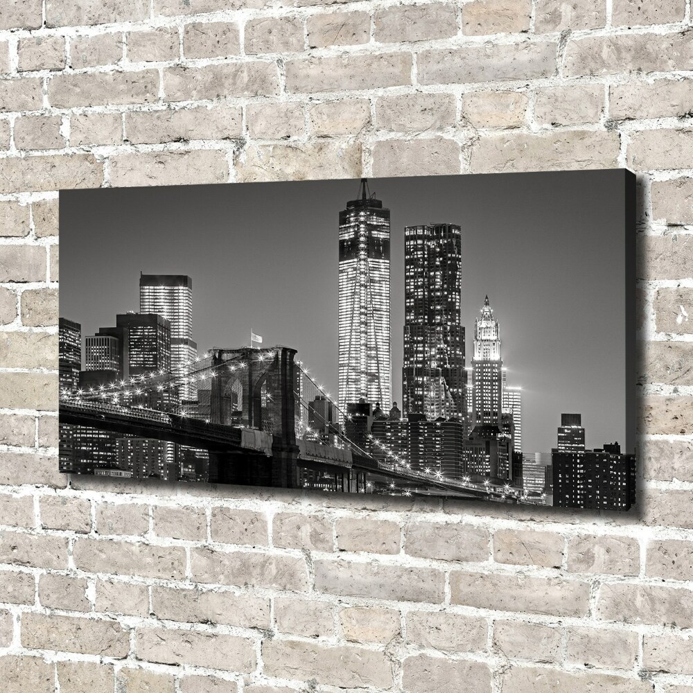 Tableau photo sur toile Manhattan la nuit